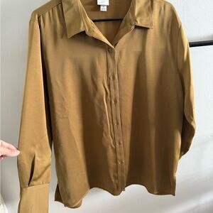 Gold Button-Up Shirt